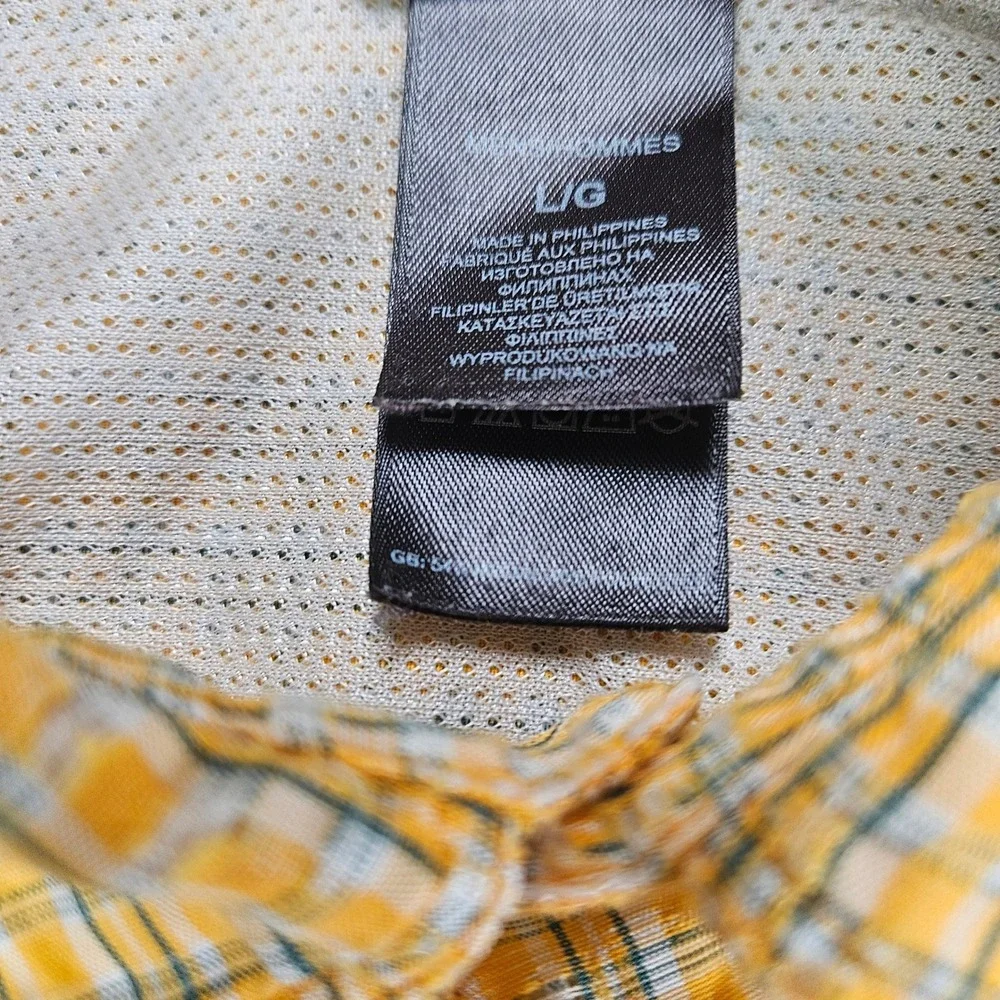 The North‎ Face Shirt Plaid Button Up Short Sleeve Outdoor Vintage Mens Size M